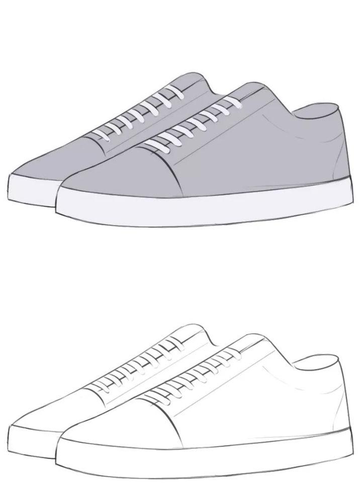 How to Draw a Shoe Step by Step  EasyLineDrawing