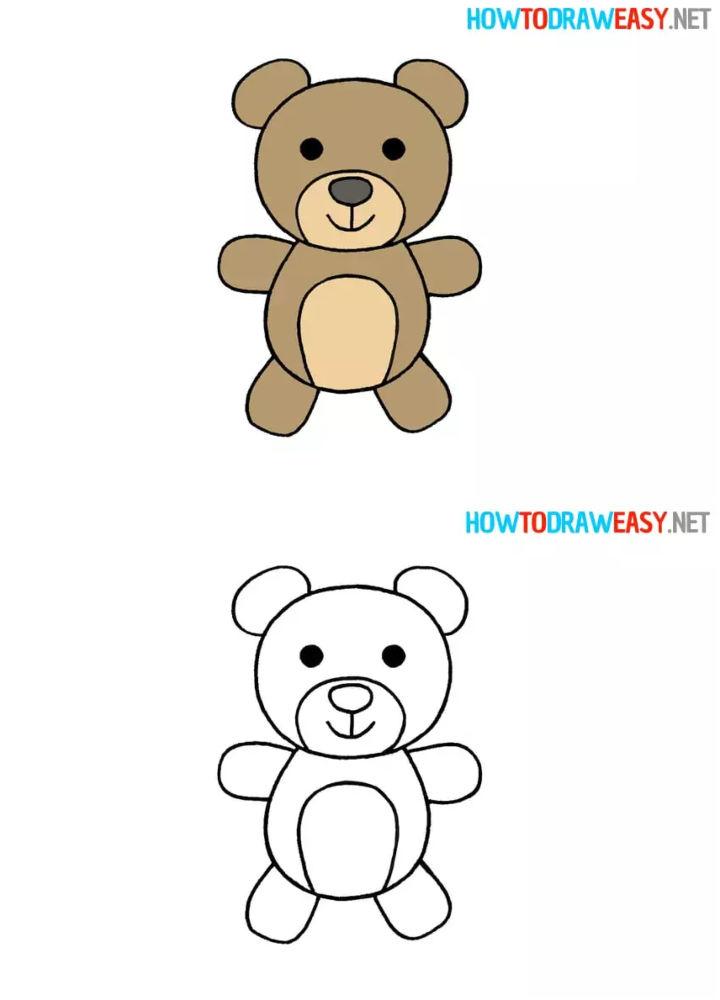 How to Draw a Bear for Kids