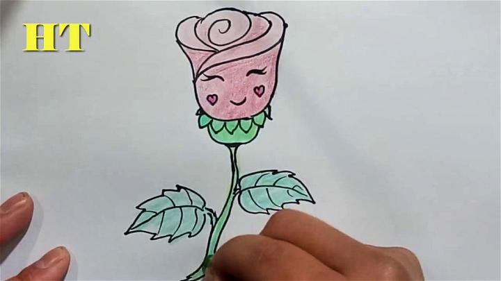 How to Draw a Cartoon Rose