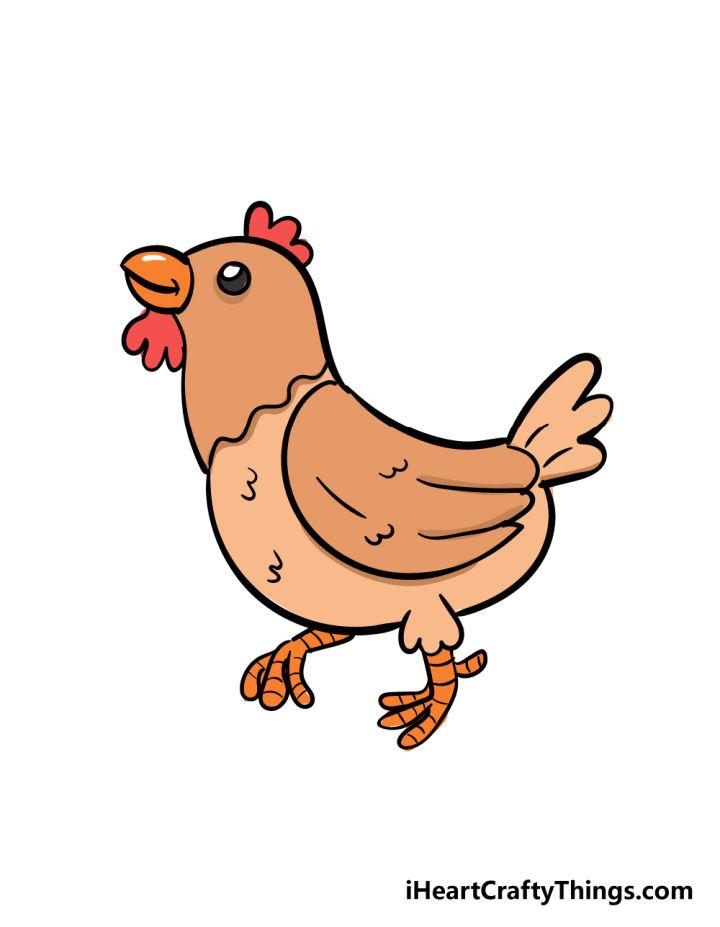 How to Draw a Chicken Step by Step Guide