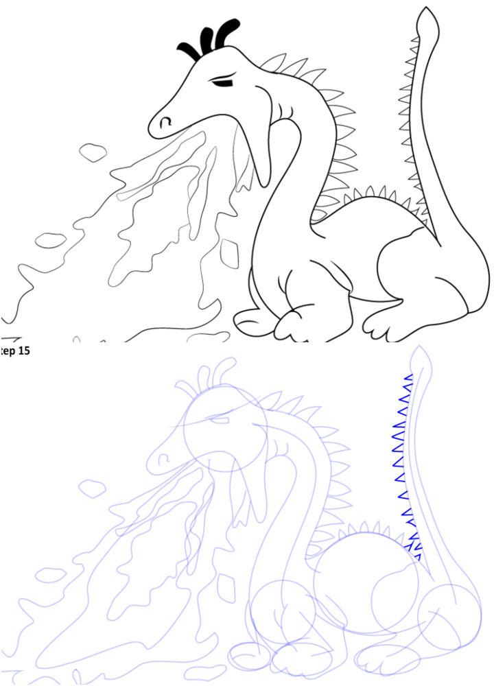 How to Draw a Fire Breathing Dragon
