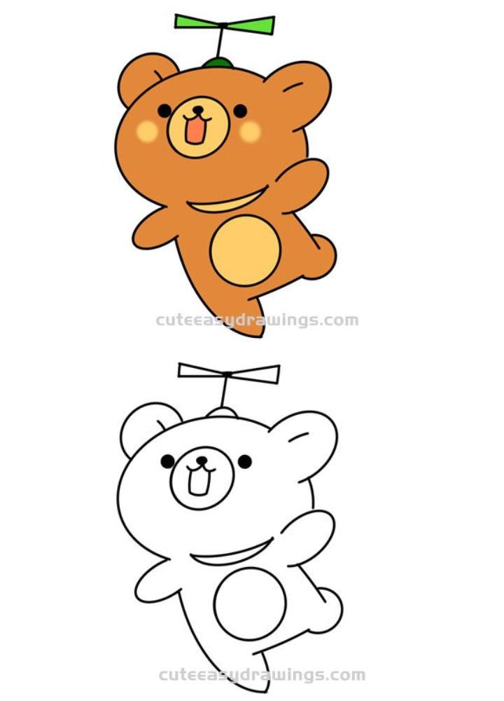 How to Draw a Flying Bear