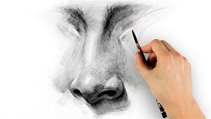 How to Draw a Nose 1