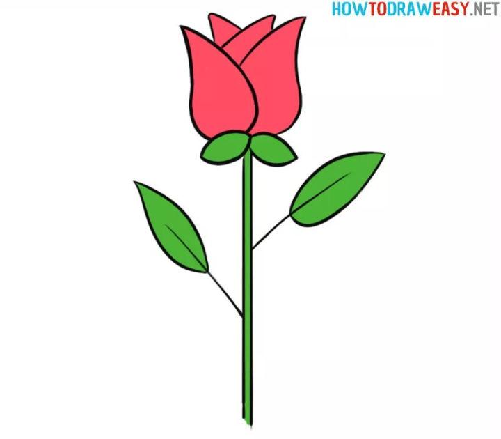 How to Draw a Rose for Adults