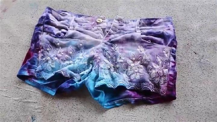 How to Ice Tie Dye Shorts