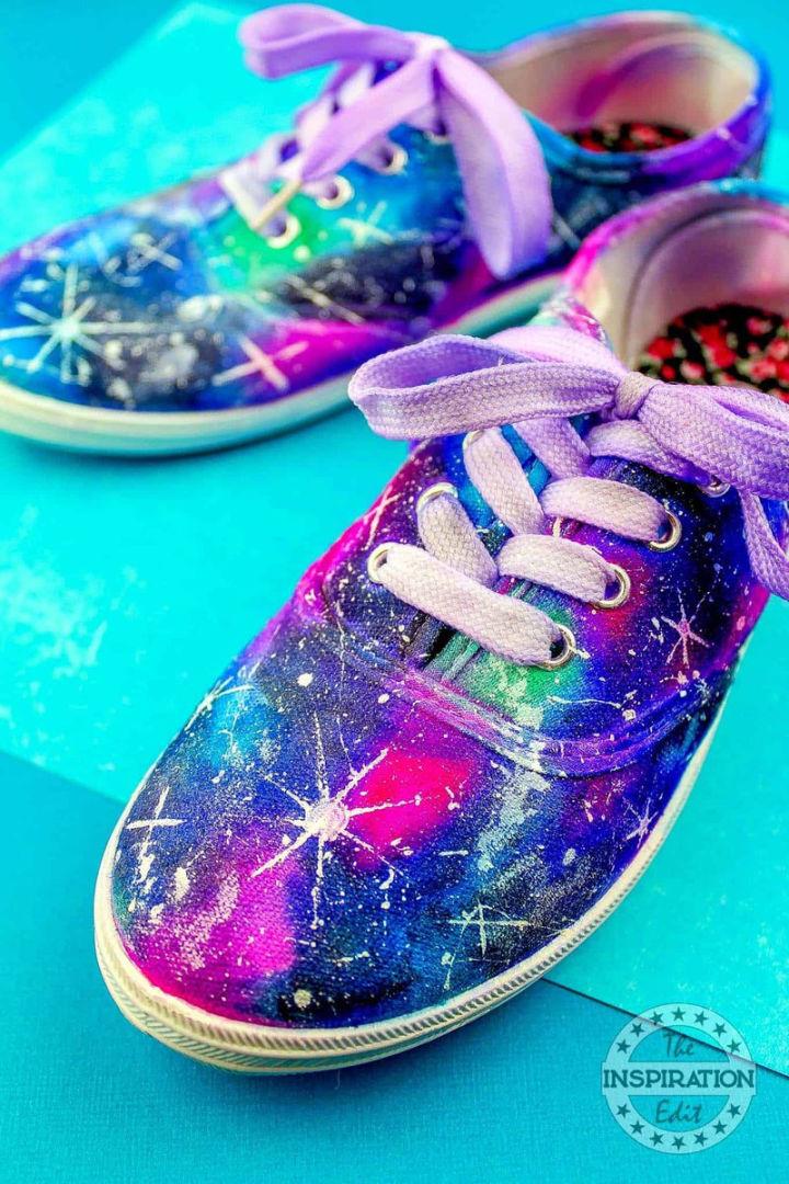 How to Make Galaxy Tie Dye Shoes