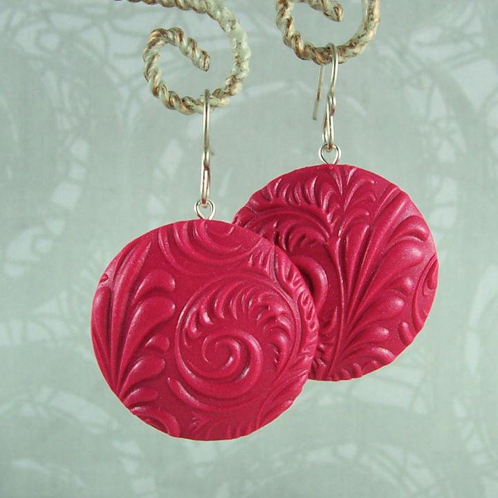 How to Make Polymer Clay Disk Earrings