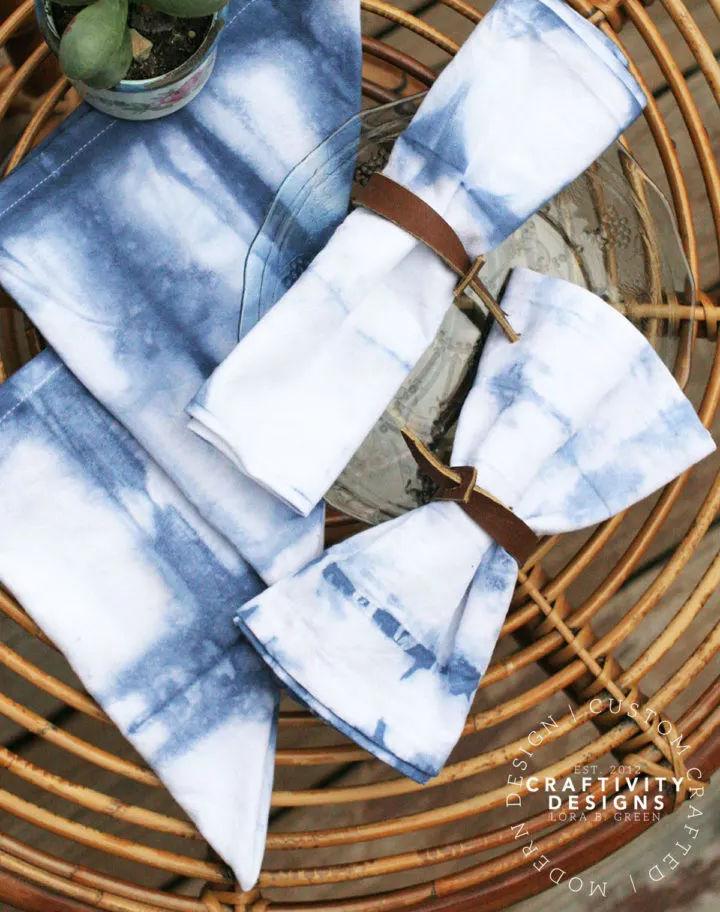 How to Make Shibori Cloth Napkins
