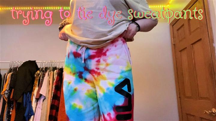 How to Make Tie Dye Sweatpants