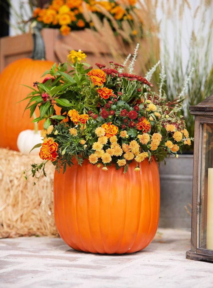 How to Make a Pumpkin Planter