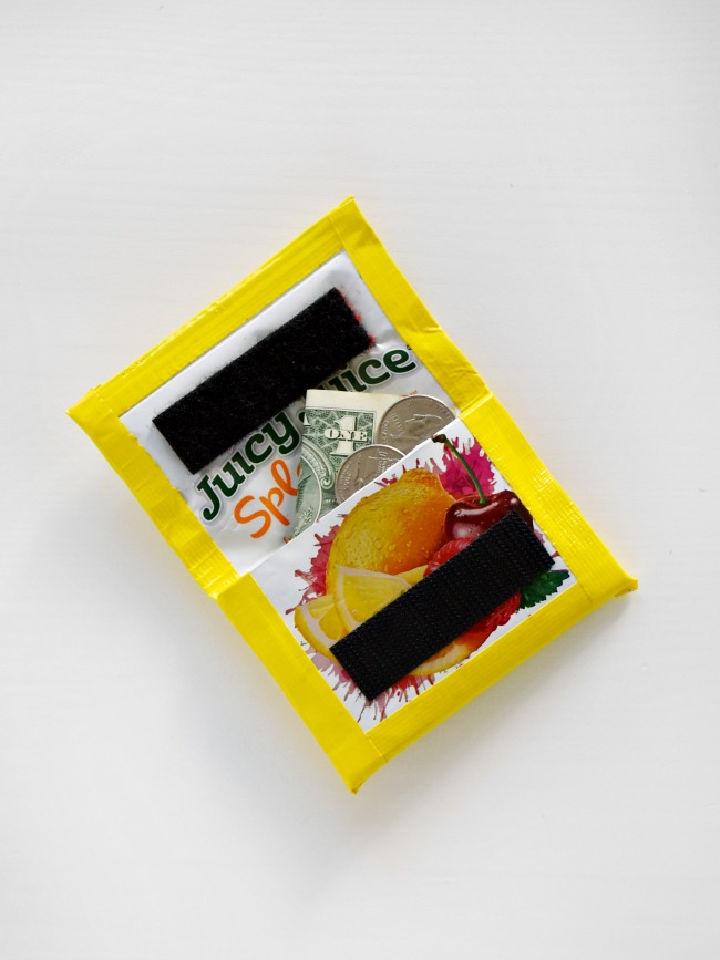 Juice Pouch Duct Tape Wallet