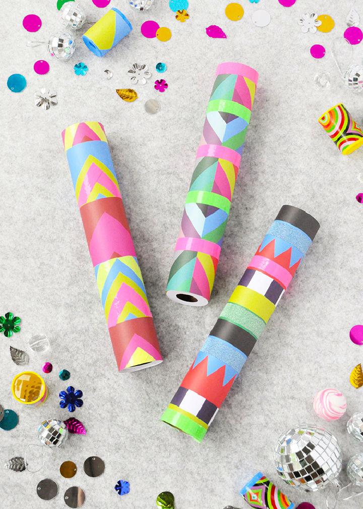Kaleidoscope Using Recycled Paper Tubes