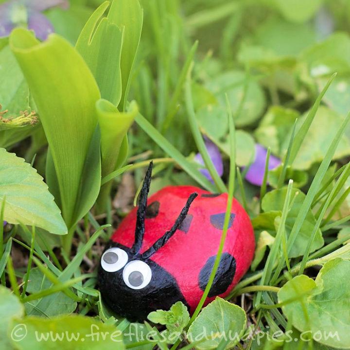Ladybug Rock Craft