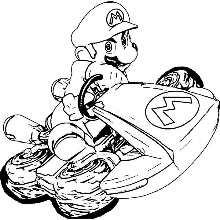 Mario Kart 8 Coloring Pages and Activities