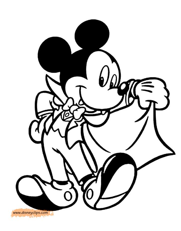 Mickey Mouse Halloween Coloring Pages