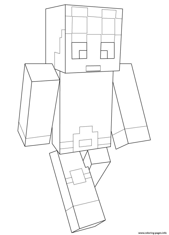 Minecraft Dan Tdm Coloring Pages Printable