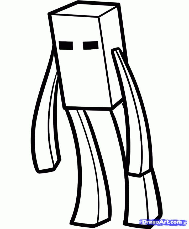 Minecraft Enderman Coloring Pages Printables