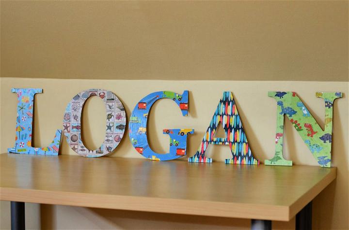 Mod Podge Personalized Wood Letters