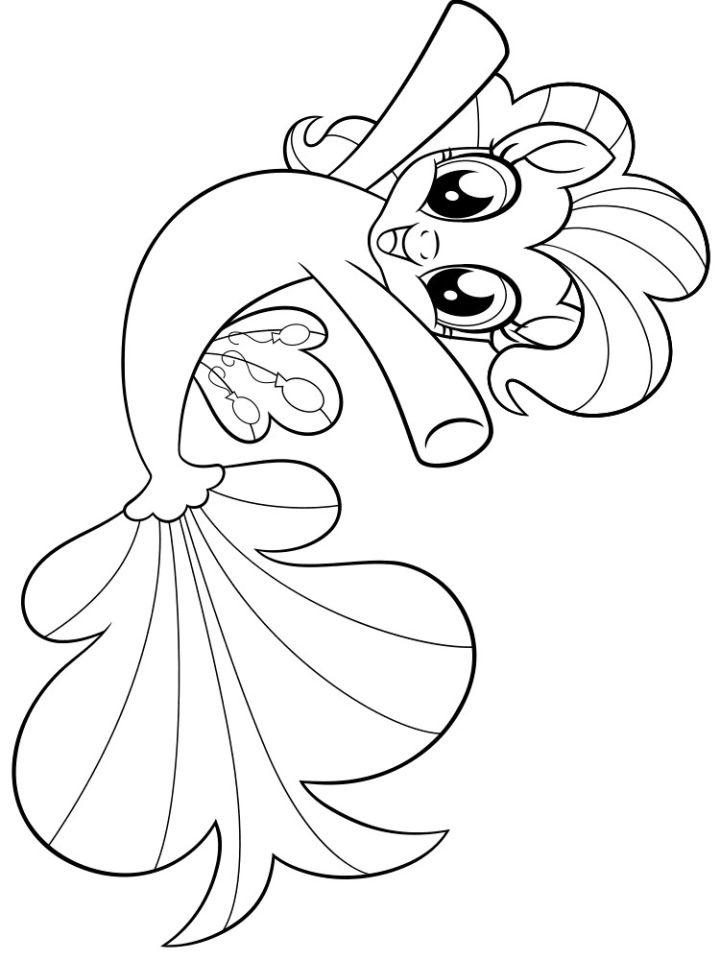 My Little Pony Mermaid Coloring Pages