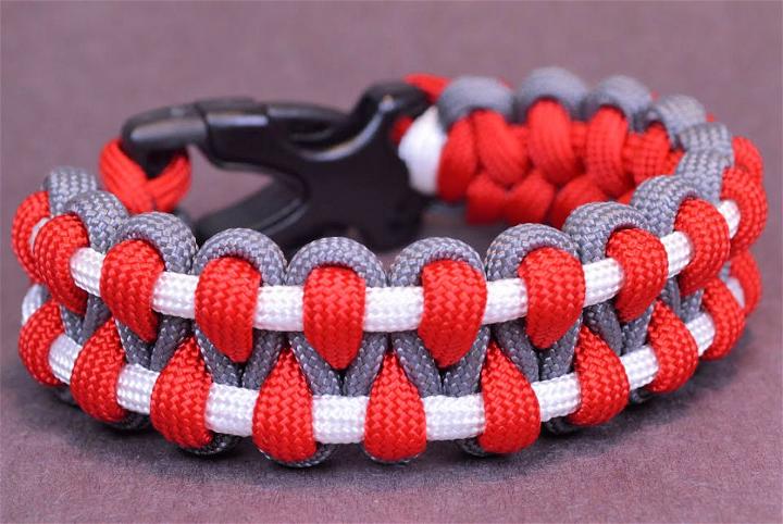 How To Tie A Multicolor Twin Braid Paracord Bracelet - YouTube