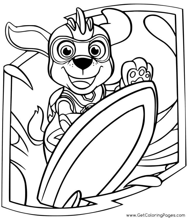 PAW Patrol Mighty Pups Coloring Pages