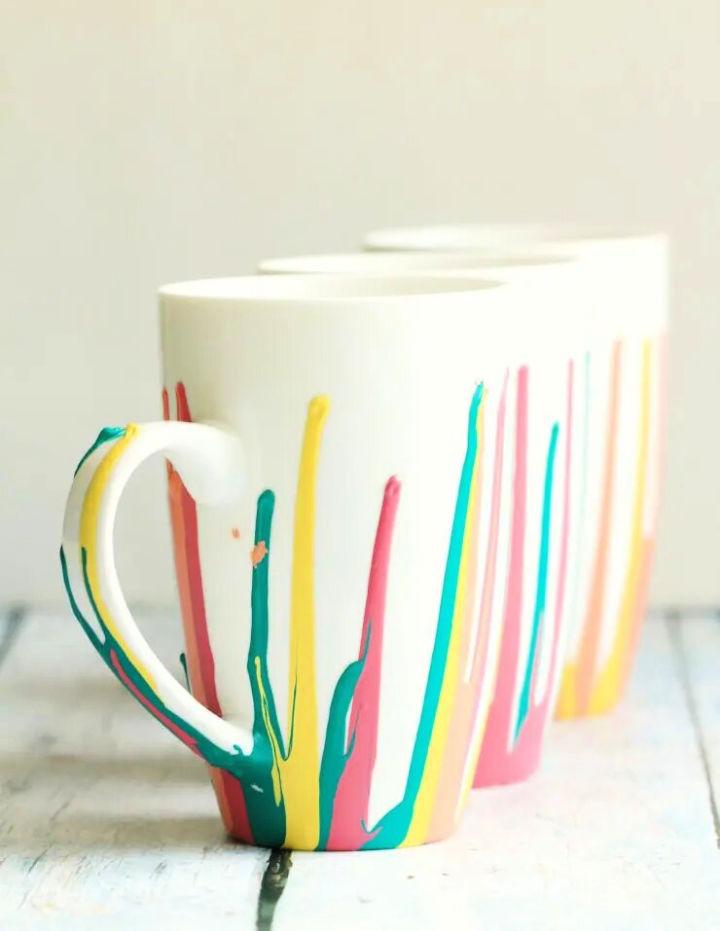 Paint Drip Coffee Mugs