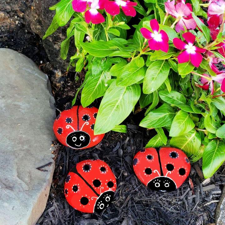 Paintable Ladybug Rocks