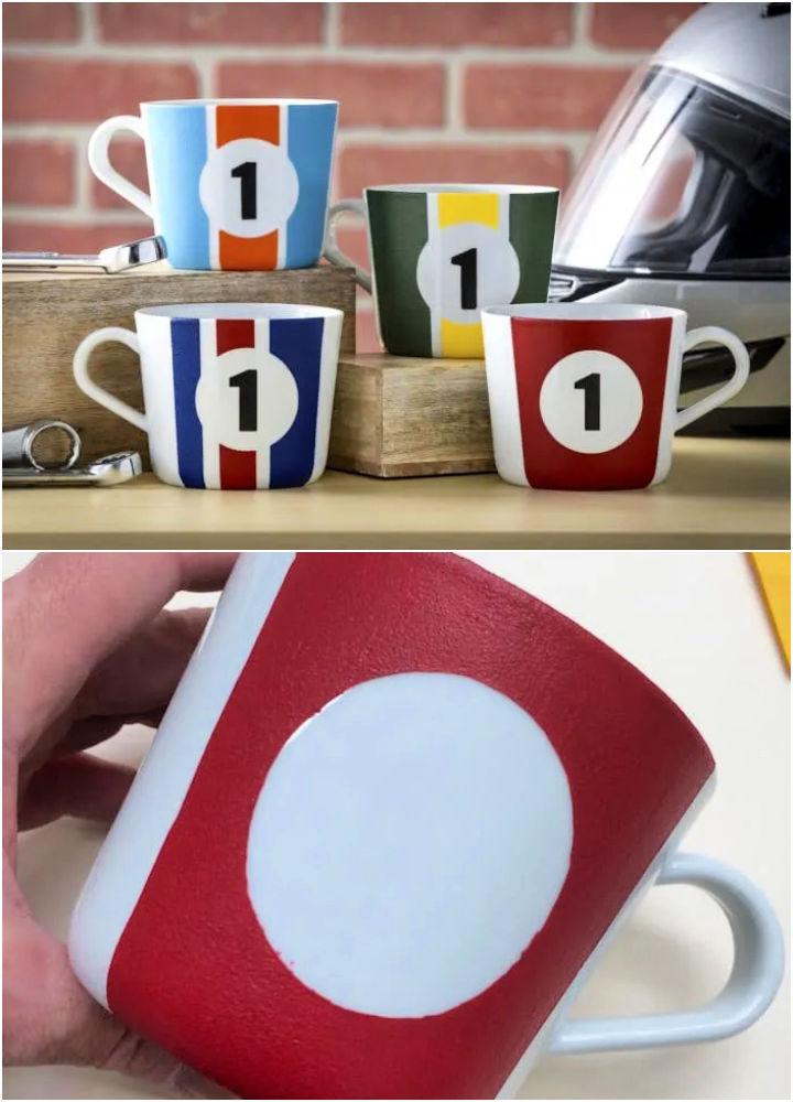 Painted Mugs Gift for Guys