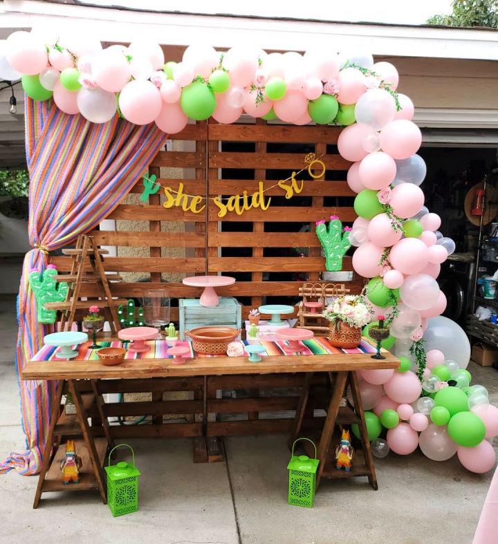 Pallet Bridal Shower Backdrop