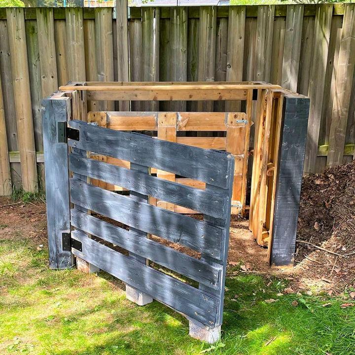 Pallet Compost Bin With Door