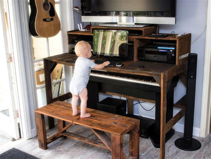 Pallet Furniture Desk Home Command Center