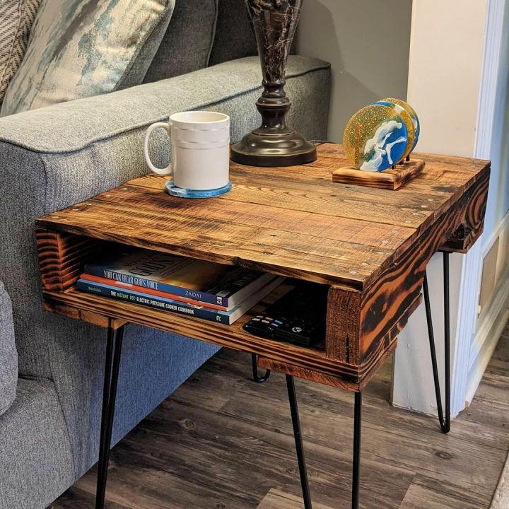 Pallet Side Sofa Table