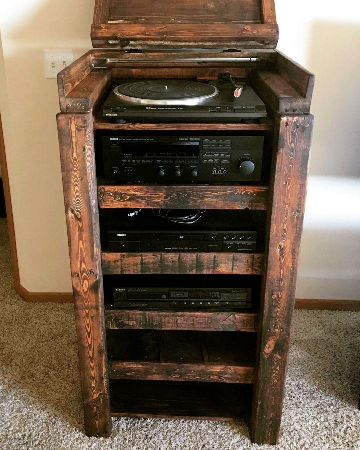 Pallet Stereo Cabinet