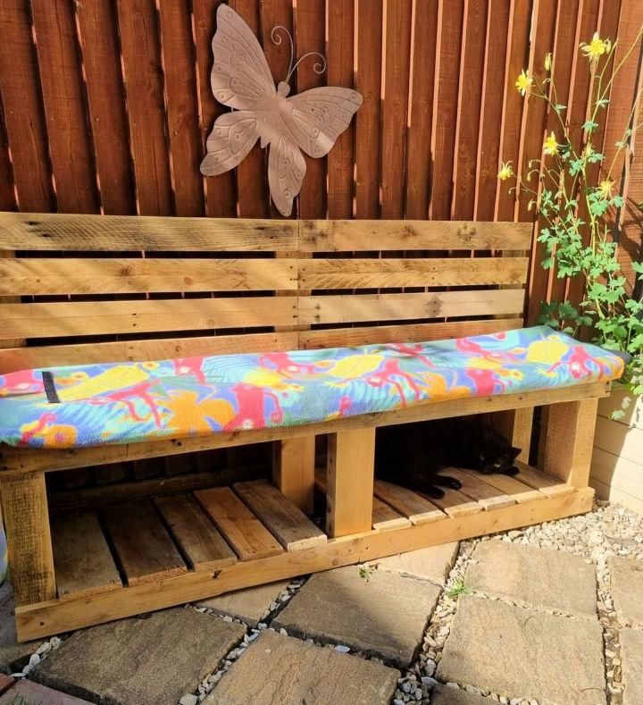 Pallet Storage Bench