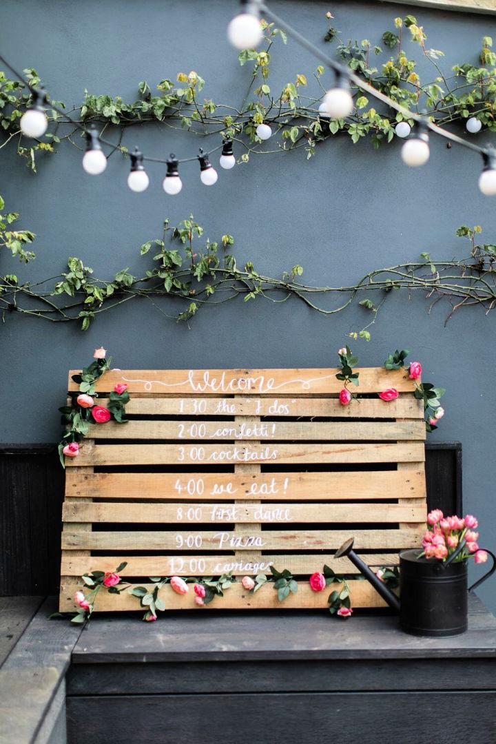 Pallet Wedding Sign