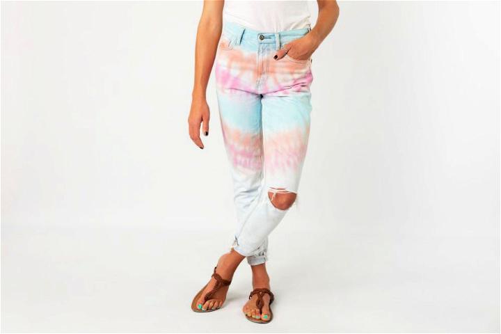 Pastel Tie Dye Jeans