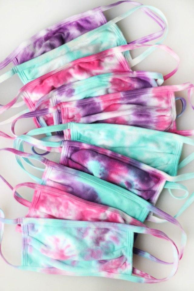 Pastel Tie Dyed Face Masks