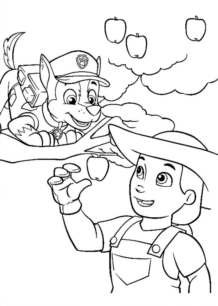 Paw Patrol Characters Coloring Pages