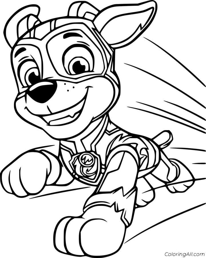 Paw Patrol Tracker Coloring Pages