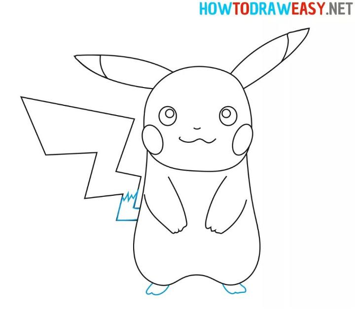Pikachu Drawing for Beginners