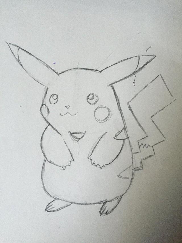 A simple Tutorial on How to Draw Pikachu and Paint it with Watercolor   Paintingcreativity