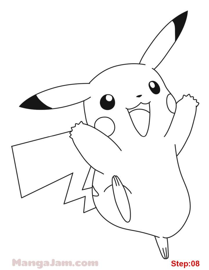 Pikachu from Pokemon Drawing