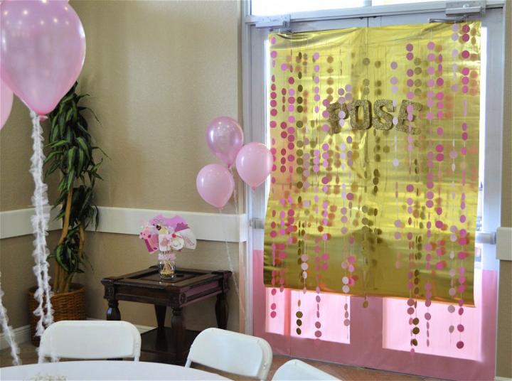 Pink and Gold Baby Shower Decorations