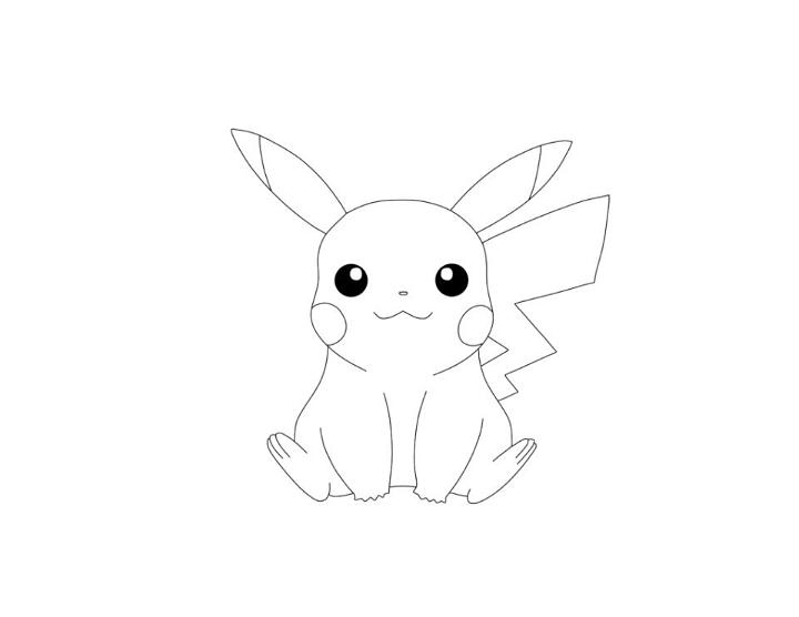 Pokemon Pikachu Drawing in 10 Steps