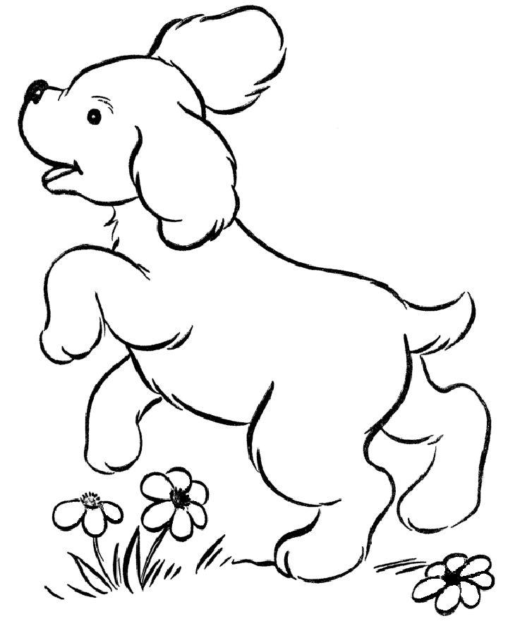 Preschoolers Dog Coloring Pages