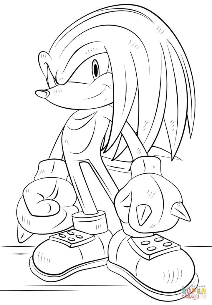 Preschoolers Sonic Coloring Pages
