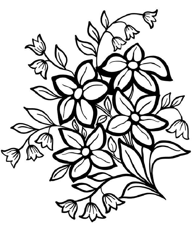 Print Out Flower Coloring Pages