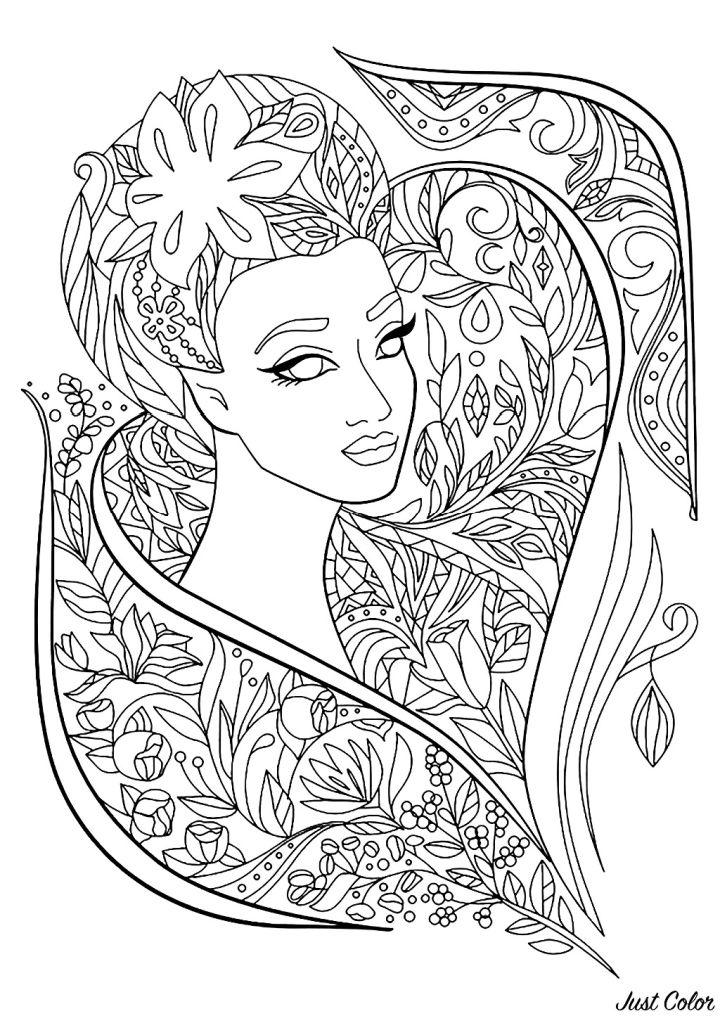 Printable Flower Coloring Pages for Adults