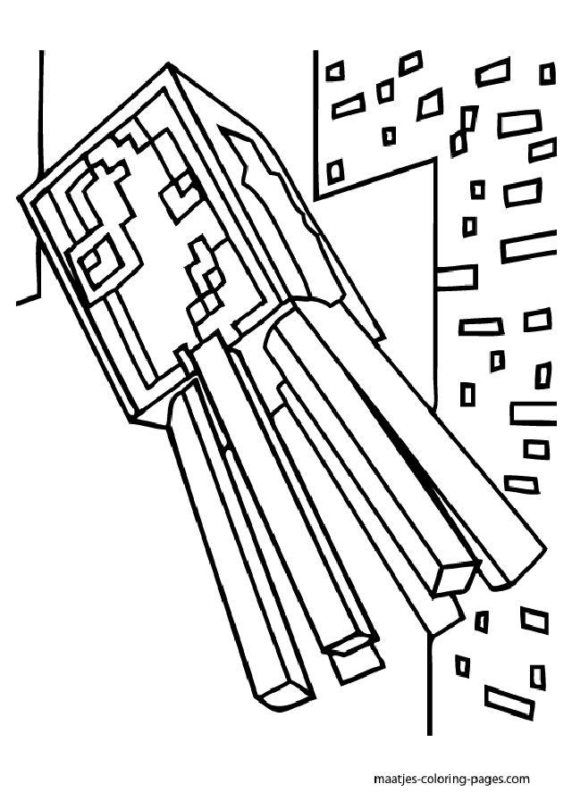 Printable Sky Does Minecraft Coloring Pages