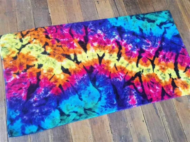 Rainbow Galaxy Tie Dye Towel